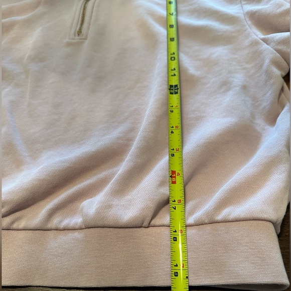 Women’s XS Nike Pink 1/4 Zip Crop Sweatshirt - Picture 5 of 7